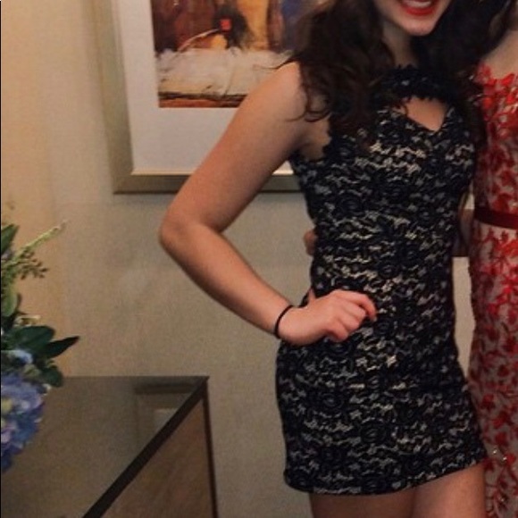 Black lace  dress. - Picture 2 of 3